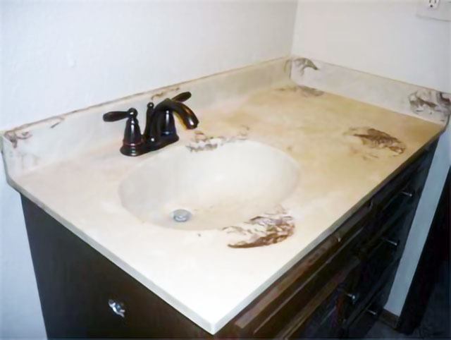 Sink and vanity refinishing by KITS, Dubai