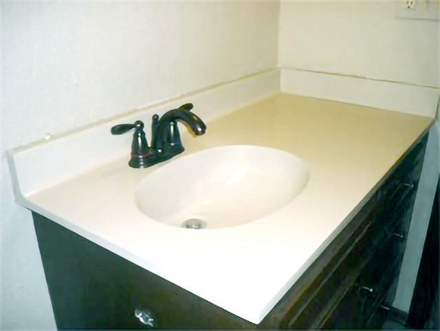Sink and vanity refinishing by KITS, Dubai